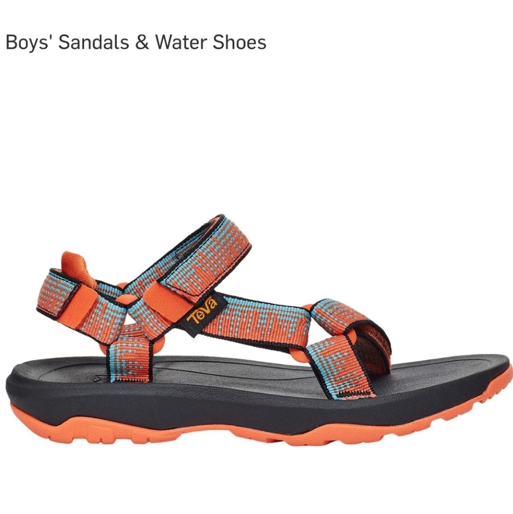 Teva Hurricane XLT 2 Sandal, Water Shoe, Orange And Black, Size 1